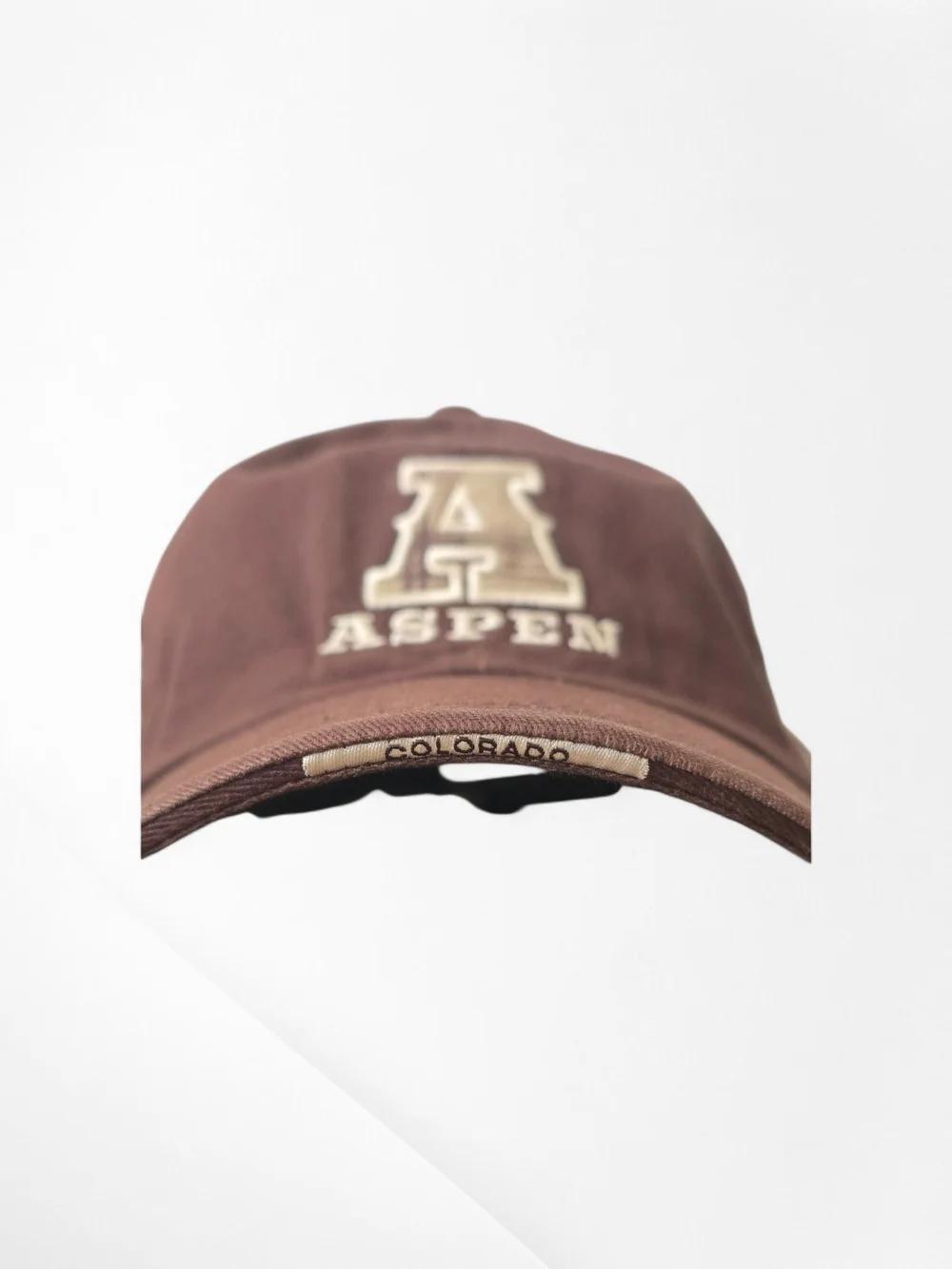 🧢🔥 Aspen Brown Plaid Baseball Cap - EUC